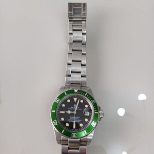 Réplica Reloj Rolex Submariner Date Acero Esfera Negra Bisel Verde - imagen 3