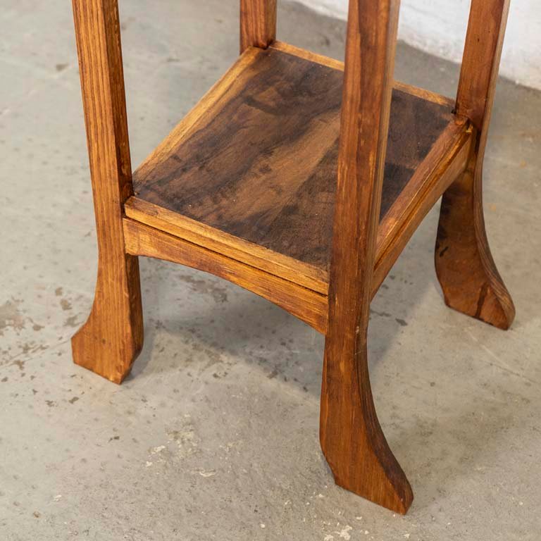 Pedestal de madera estilo art nouveau en buen estado - imagen 3