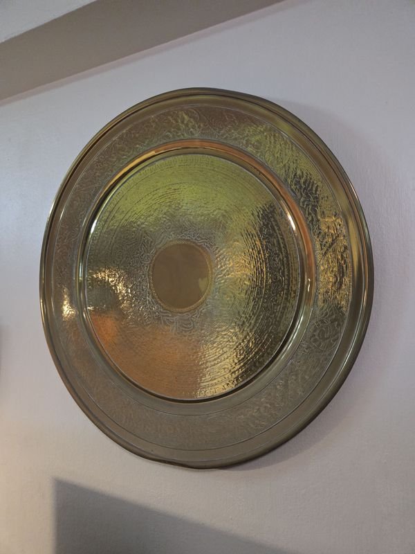 Plato turco en bronce de 66 cm de diámetro - imagen 3