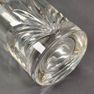 Seis Vasos Altos de Cristal Grueso con Borde Dorado y Diseño en Relieve - imagen 8