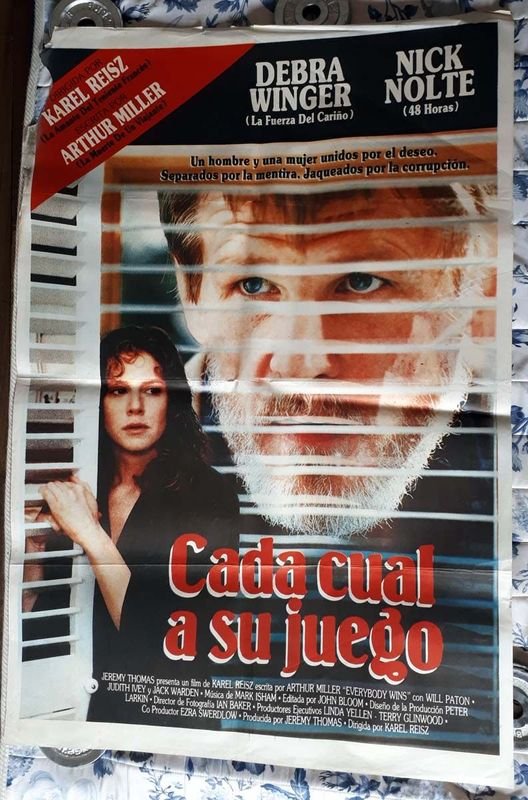 Poster de Cine "Cada Cual a Su Juego" (Everybody Wins) - 1990