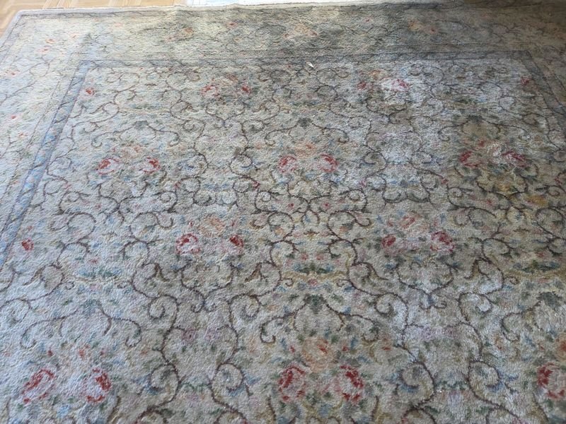 Antigua alfombra persa con motivo floral - imagen 5