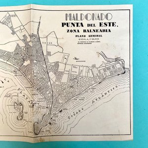 Mapa de Maldonado y Punta del Este de la Caja Postal de Ahorro - imagen 2