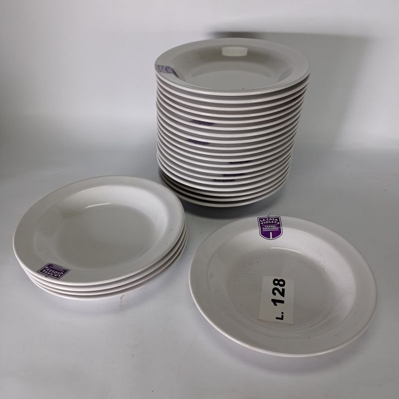 Platos de porcelana Olmos con logo de La Casa Violeta - imagen 4