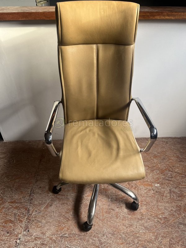 Silla de Oficina Ejecutiva Color Beige