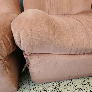 Módulo de sillón individual tapizado rosa - imagen 5