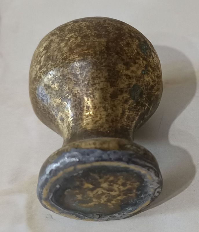 Sello de lacre antiguo en bronce, autenticador histórico - imagen 3
