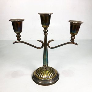 Candelabro de Bronce para Tres Velas - imagen 3