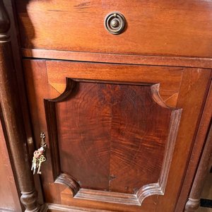 Aparador Antiguo Estilo Inglés en Madera Noble - imagen 9