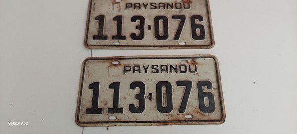 Placas de matrícula B9 cuatro chapa con matriculas blancas - imagen 2