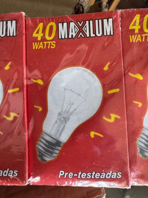 Lámparas Incandescentes Maxilum 40 Watts (Pack)