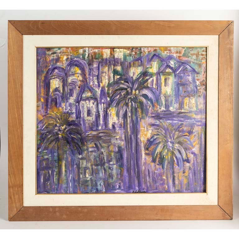 Lote anterior: Pintura de J. Collins - Casa con palmeras