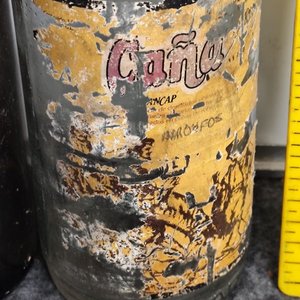 Dos Botellas Antiguas de Caña y Espinillar ANCAP con Tapas Originales - imagen 3