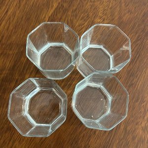 Set de 4 Vasos de Whisky Octogonales de Vidrio - imagen 2