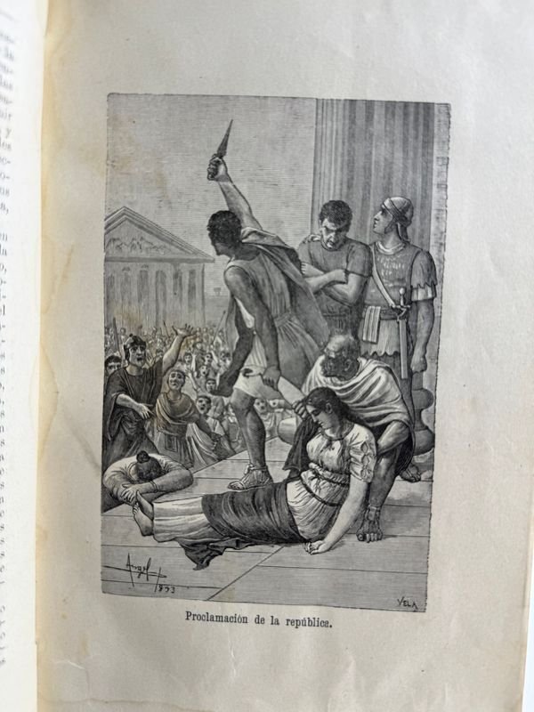 Libro histórico de Roma por D. Roque Alvez, Madrid 1894 - imagen 4