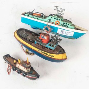 Lote de 3 Barcos de Juguete de Plástico y Metal - imagen 2