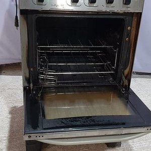 Cocina a Gas Bronx Plateada 4 Hornallas con Horno - imagen 2