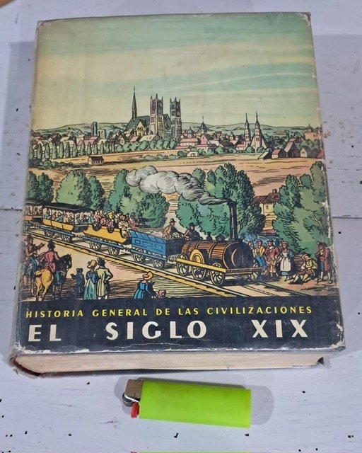Lote siguiente: Libro antiguo vintage con ilustración de tren