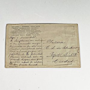 Postal antigua con bandera uruguaya 1907 - imagen 4