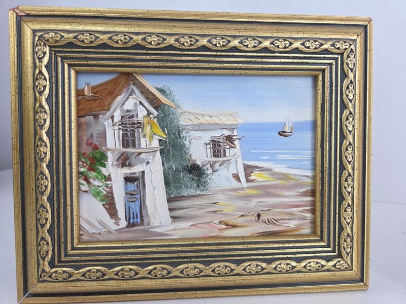 Pinturas enmarcadas con marco dorado - imagen 3