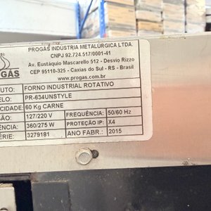 Spiedo Eléctrico a Gas Progas para 30 Pollos con Puertas Corredizas y Ruedas - imagen 7