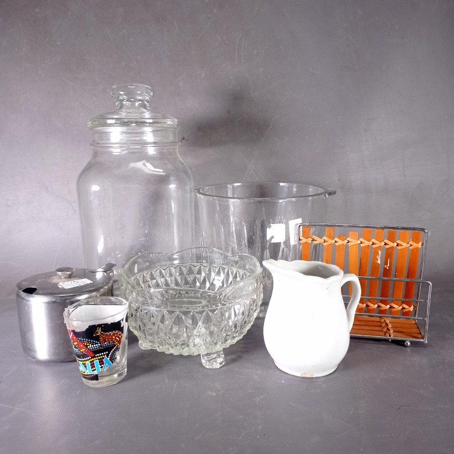 Colección de artículos de cocina en vidrio y metal - imagen 1