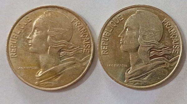 Monedas de 10 Céntimos Francos, años 1997 y 1998 - imagen 2