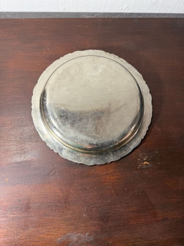 Bandeja de plata labrada para decoración - imagen 2