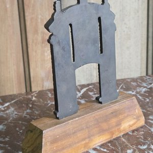 Adorno Puerta Ciudadela Bronce y Madera - imagen 3
