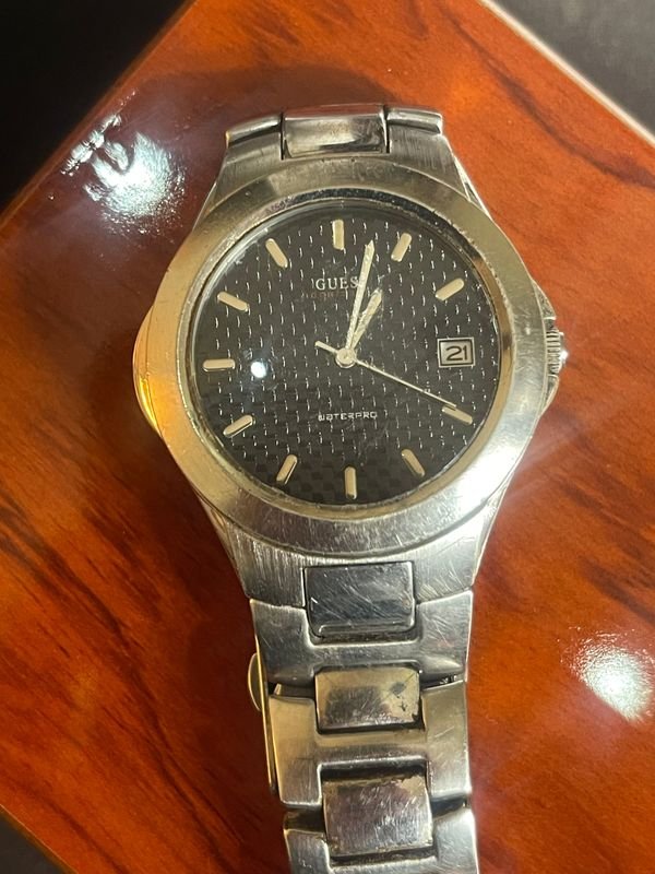 Reloj Guess Caballero Acero Inoxidable Esfera Negra