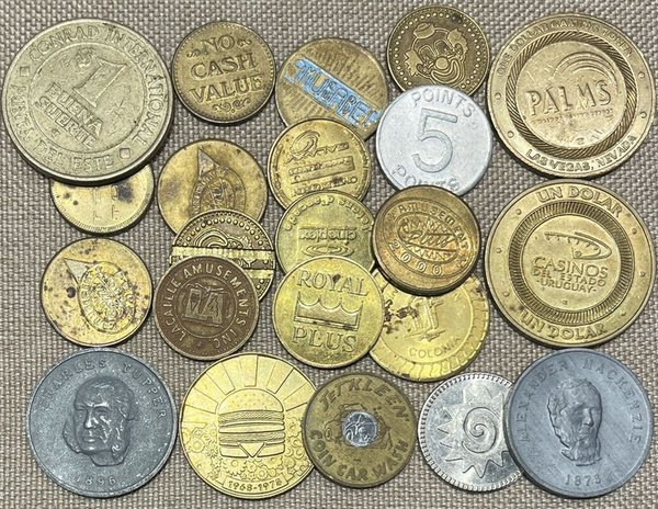Lote de Fichas de Casino, Big Mac 1978, Máquinas Electrónicas y Más