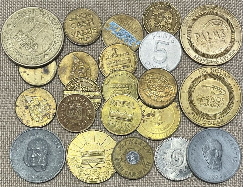 Lote de Fichas de Casino, Big Mac 1978, Máquinas Electrónicas y Más