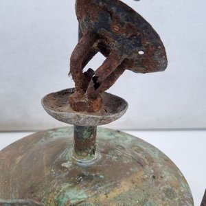 Lote de 4 Anafe Querosene Metal Vintage con Pátina de Época - imagen 6