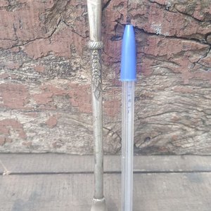 Bombilla para Mate de Plata con Detalles en Oro - imagen 4