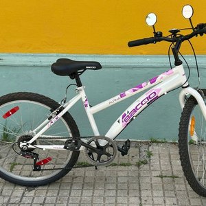 Bicicleta Baccio Alpina Rodado 24 Blanca Casi Nueva - imagen 12