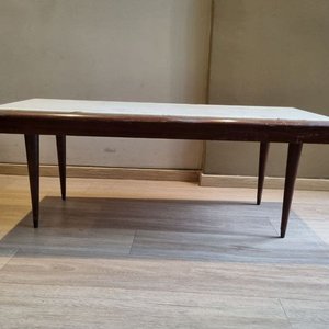 Mesa Ratona Vintage Madera y Mármol Años 60/70 - imagen 2