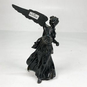 Lote siguiente: Figura de Ángel en Metal Esmaltado Negro - 19 cm