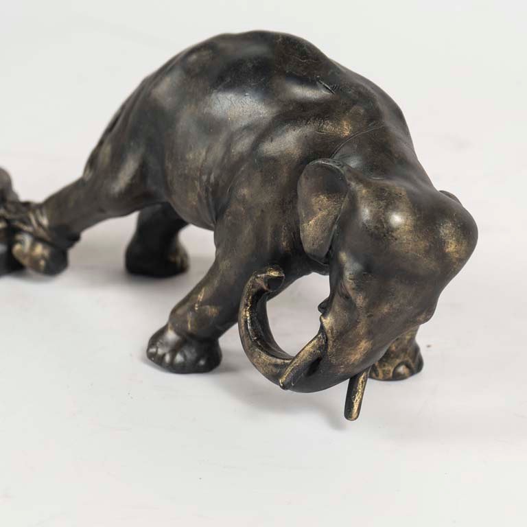 Estatua de elefante en bronce - Medidas: 18x10cm - imagen 2