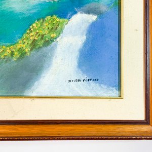 Cuadro Óleo "Paisaje Costero" Firmado Nilda Poppolo - imagen 3