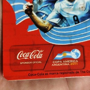 Set de 8 Posavasos Coca-Cola Copa América 2011 y Utensilios Rojos - imagen 4