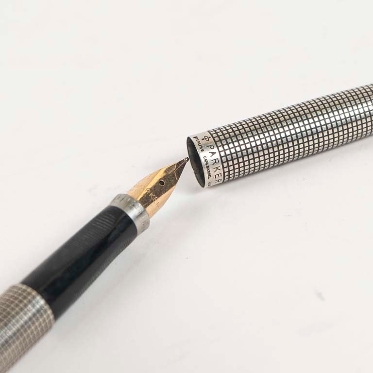 Lapicera Parker plata Sterling con pluma oro 14 - imagen 2