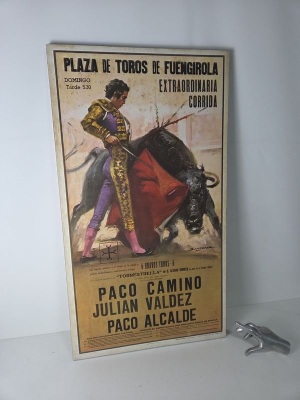 Lote anterior: Póster de toros español con propaganda