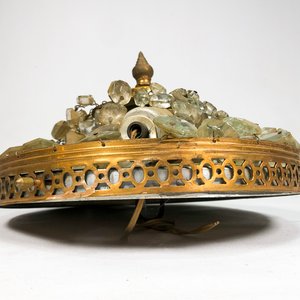 Plafon de Techo Vintage en Bronce con Cristales Facetados - imagen 2
