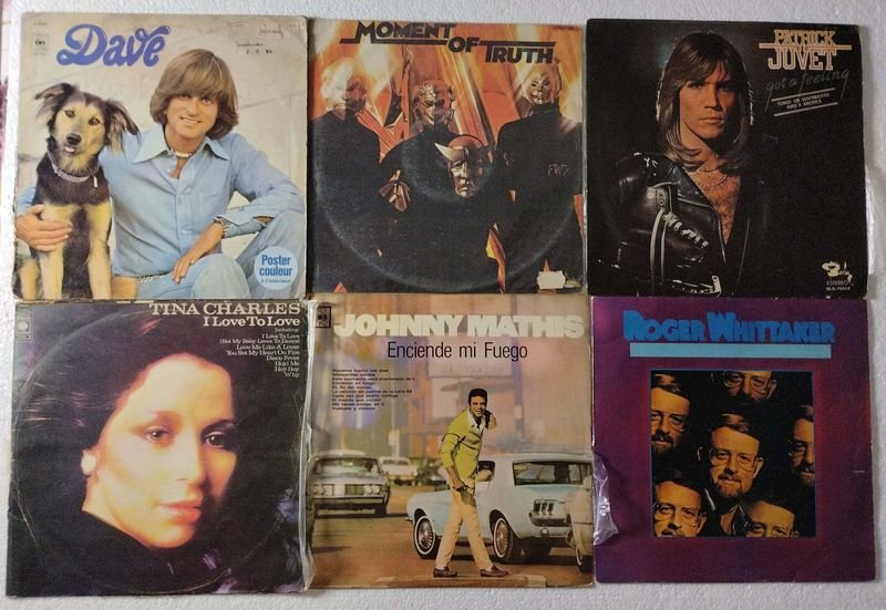 Lote siguiente: Vinilos de 33 RPM de artistas famosos