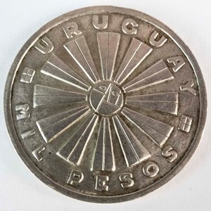 Lote anterior: Moneda de Plata Uruguaya 1000 Pesos FAO 1969 - 25g