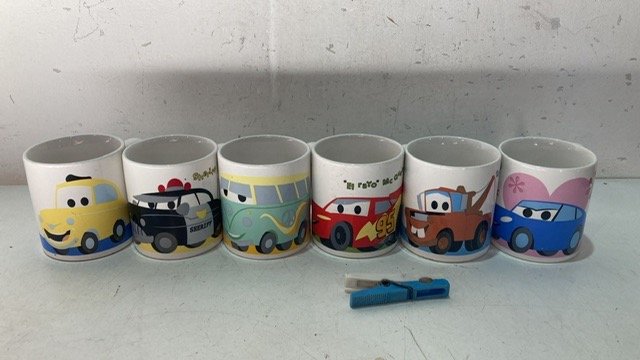 Lote anterior: Tazas con diseños de coches