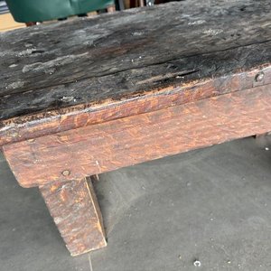 Mesa Rectangular Rústica de Lapacho Estilo Antiguo - imagen 4