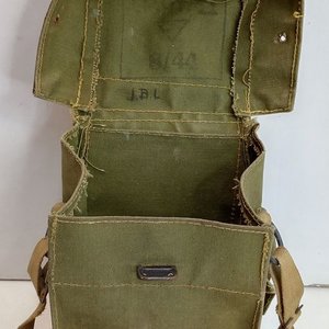 Bolso de Lona Militar Antigás Británico 2GM - Medidas 14x20cm - imagen 3