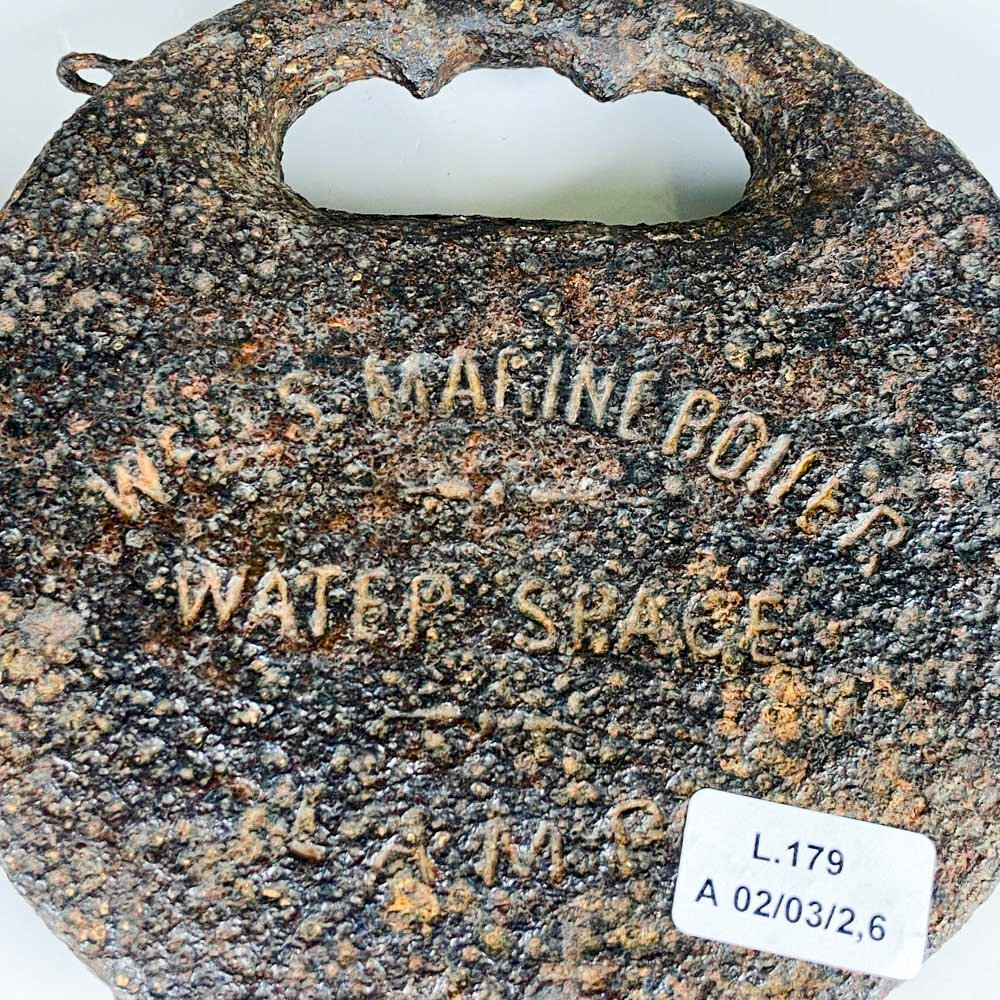 Lámpara de aceite inglesa de hierro fundido - imagen 2