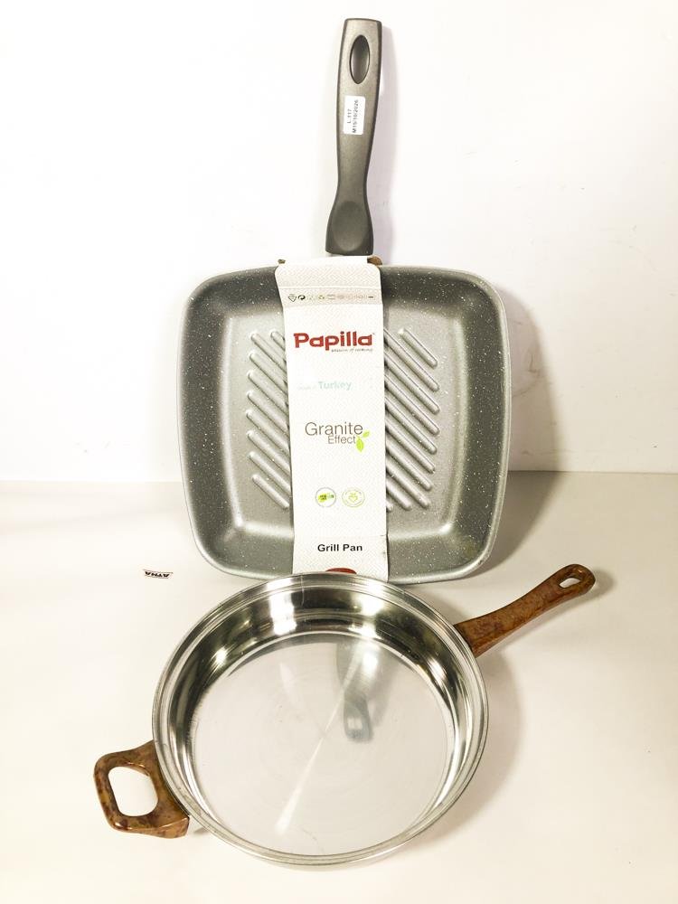 Set de Cocina: Plancha Grill y Sartén Papilla